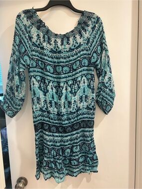 Calypso bohemian off shoulder dress